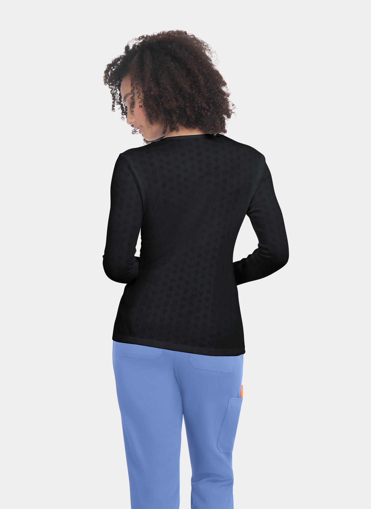 T-shirt médical femme - Rohan - noir - dos