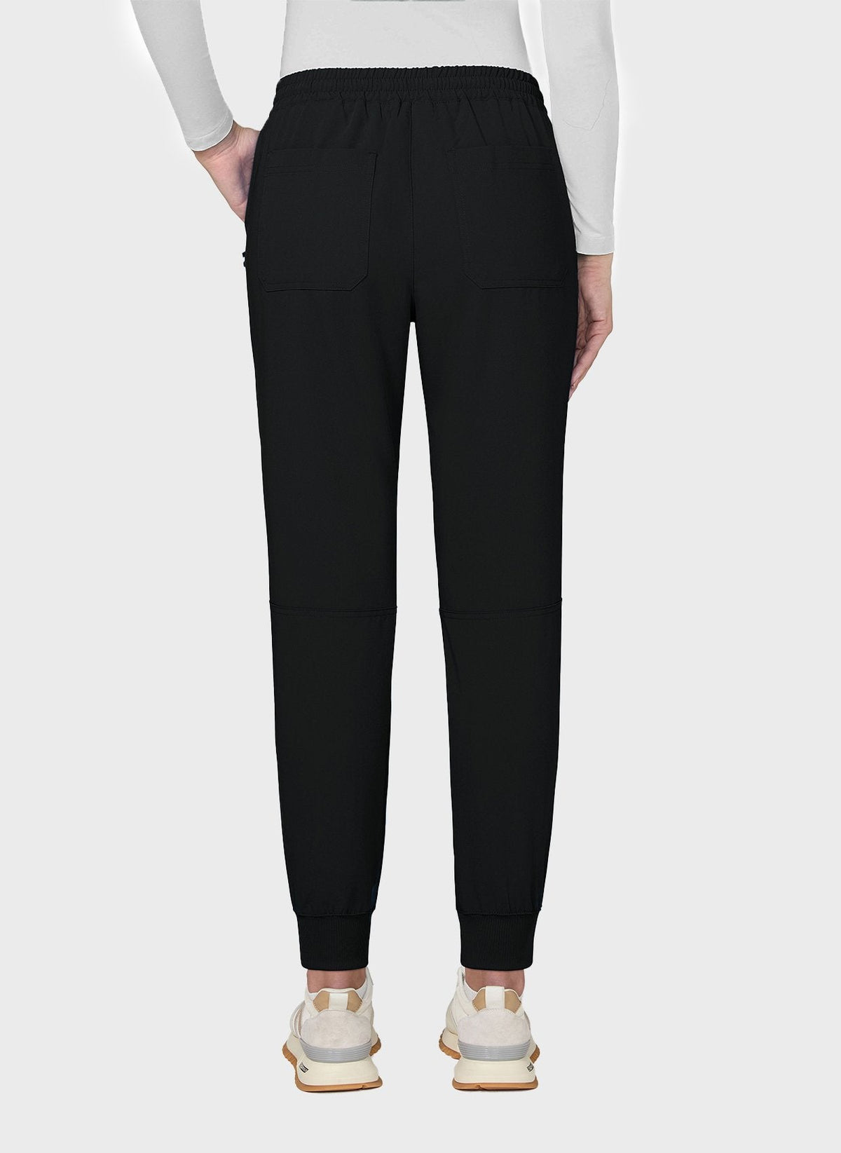 Pantalon médical femme Koi Next Gen Bonnes ondes noir dos
