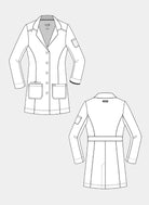 Blouse de laboratoire femme de tous les jours - Dessin technique