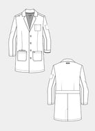 Blouse de laboratoire homme de tous les jours - Dessin technique