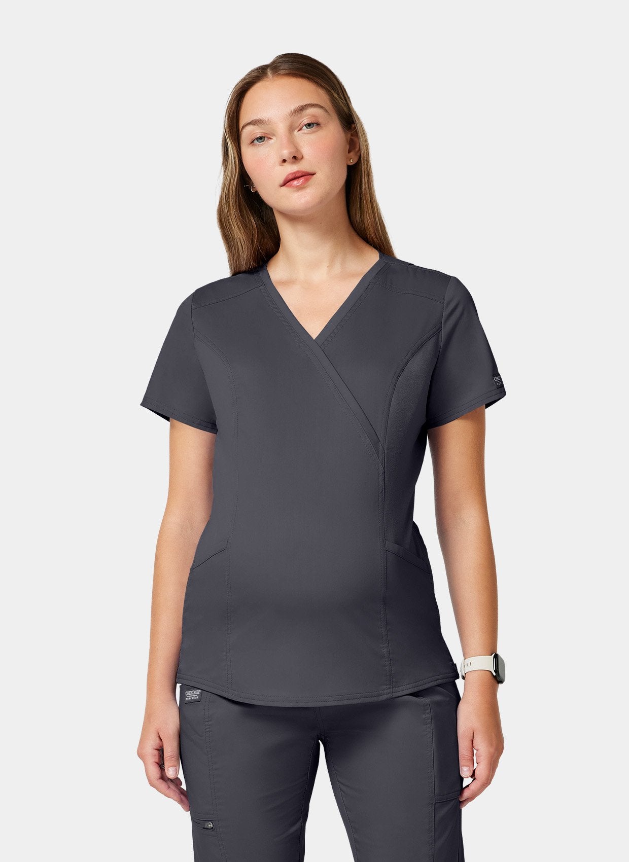 Blouse médicale femme maternité face