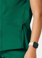 Cerokee Revolution blouse medicale femme marternite vert foret bras