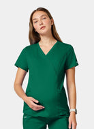 Cerokee Revolution blouse medicale femme marternite vert foret face