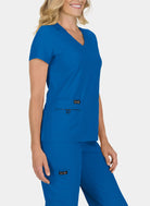 Blouse médicale femme Koi Basics Becca Cote - Bleu roi