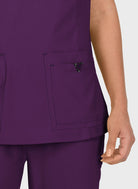 Blouse médicale femme Koi Basics Katie Poche -  Aubergine
