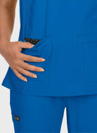 Blouse médicale femme Koi Basics Katie Poche -  Bleu roi