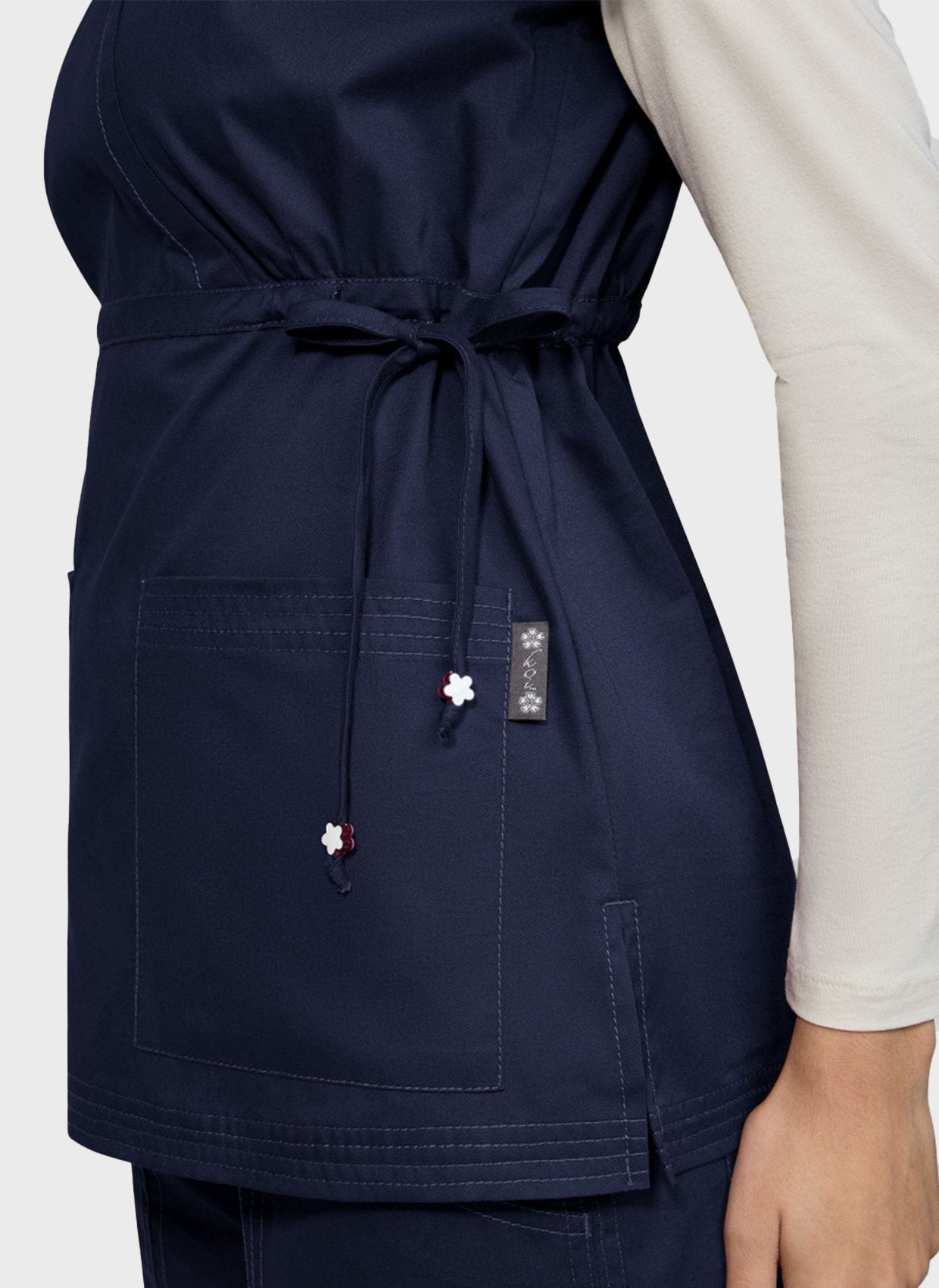 Blouse médicale femme Koi Classics Katelyn - Bleu marine, vue 3