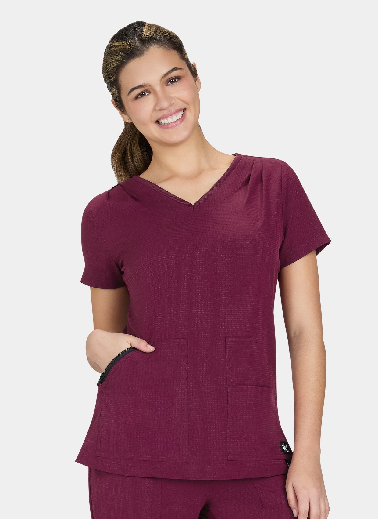 Blouse médicale Koi Solis Sari - Bordeaux