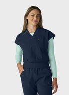 Blouse médicale femme Koi Solis Trinity - Bleu marine, vue de face