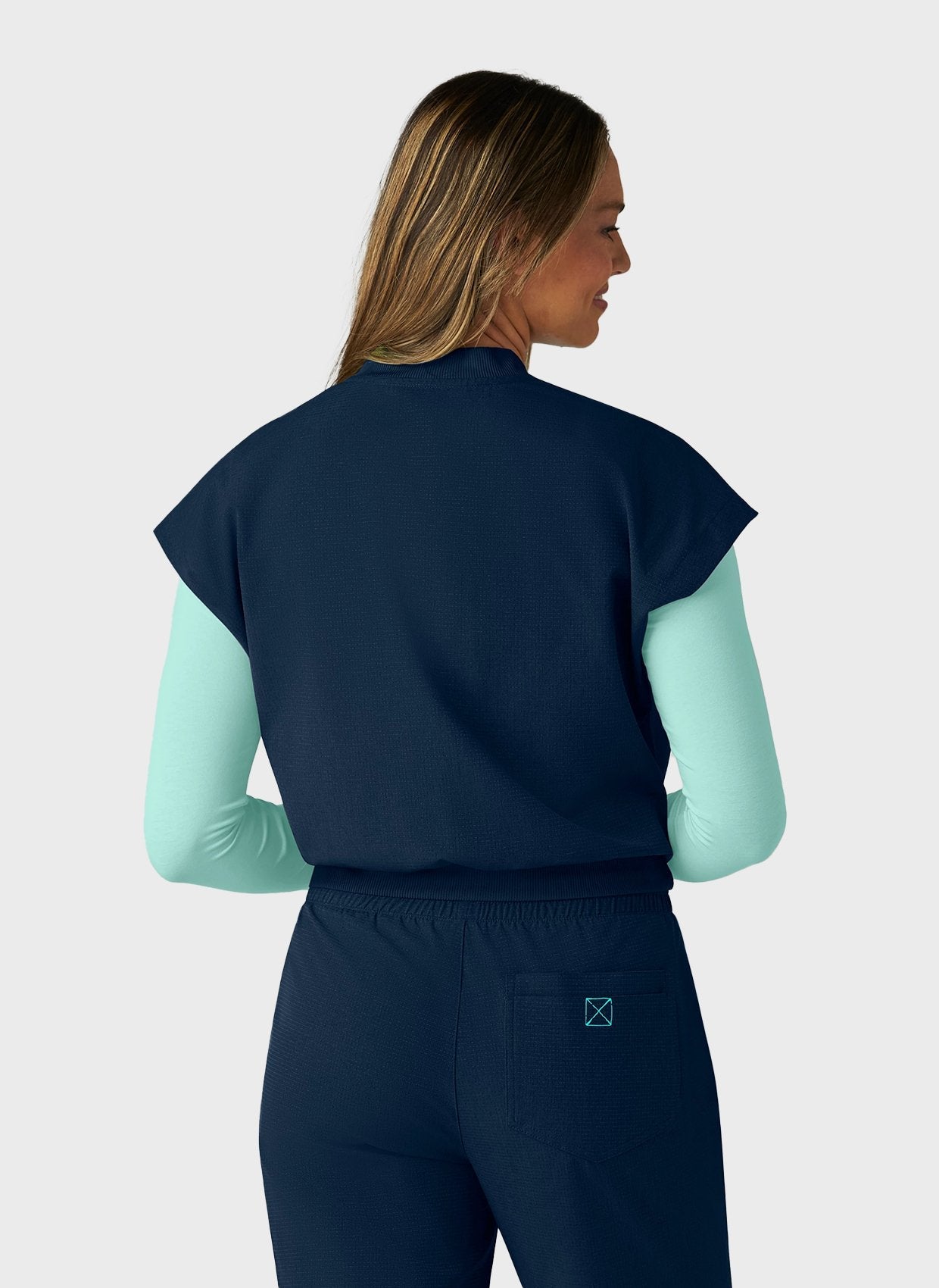 Blouse médicale femme Koi Solis Trinity - Bleu marine, vue 2
