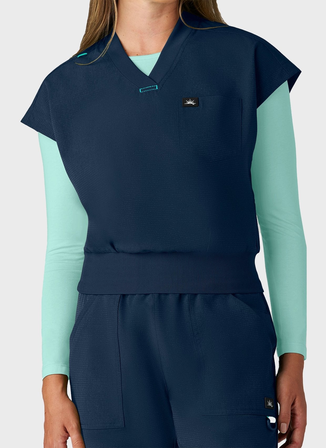 Blouse médicale femme Koi Solis Trinity - Bleu marine, vue 3
