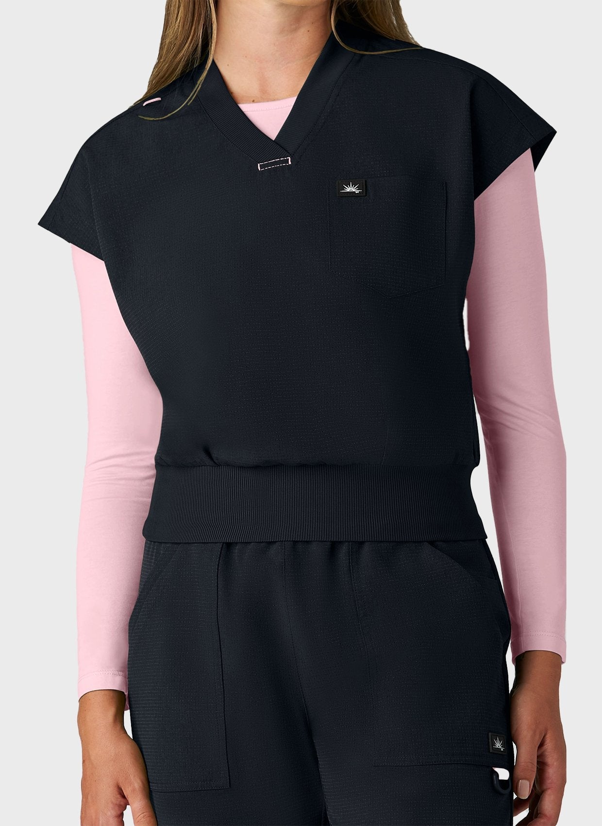 Blouse médicale femme Koi Solis Trinity - Noir, vue 3