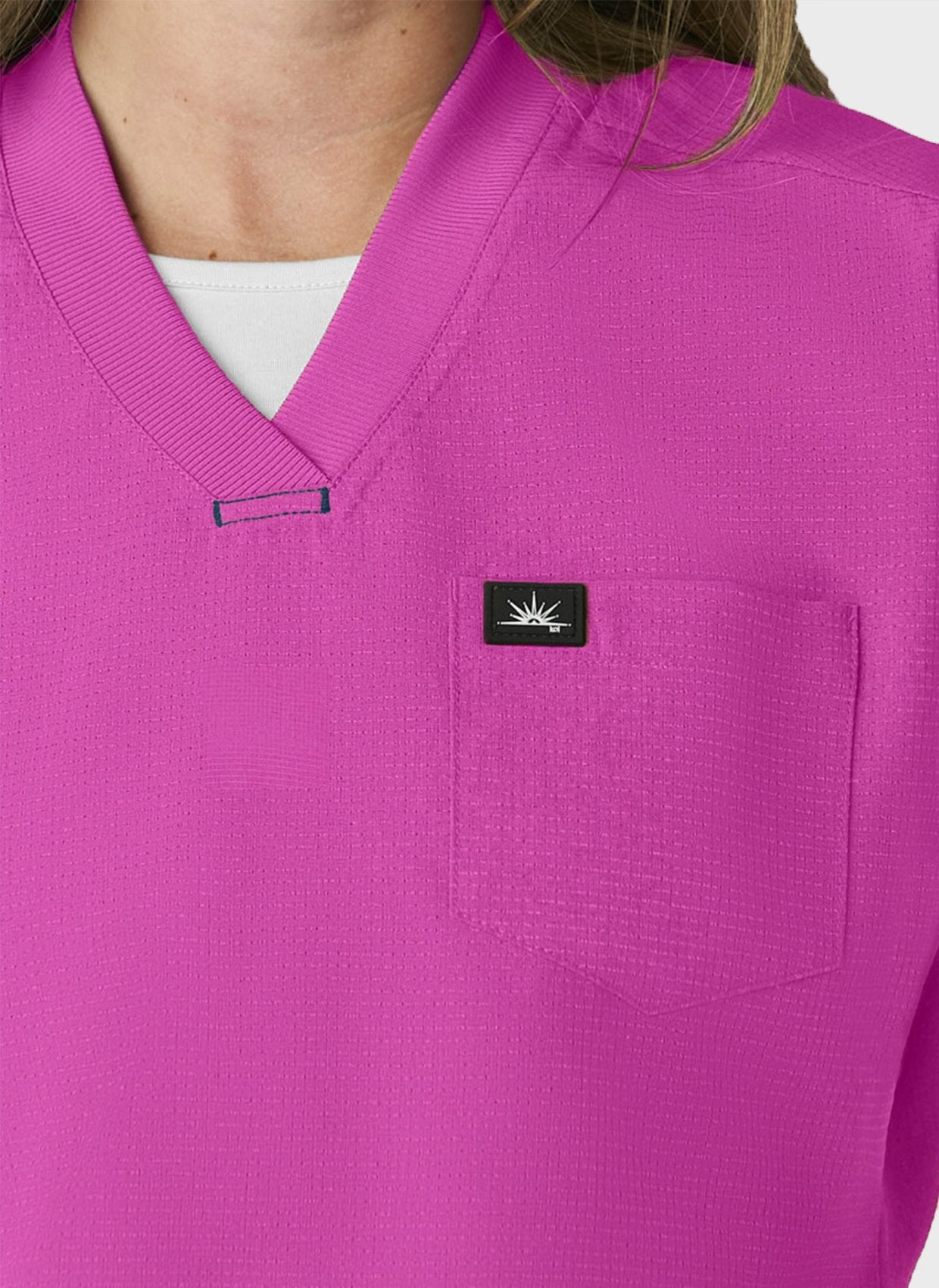 Blouse médicale femme Koi Solis Trinity - Rose hibiscus, vue 4