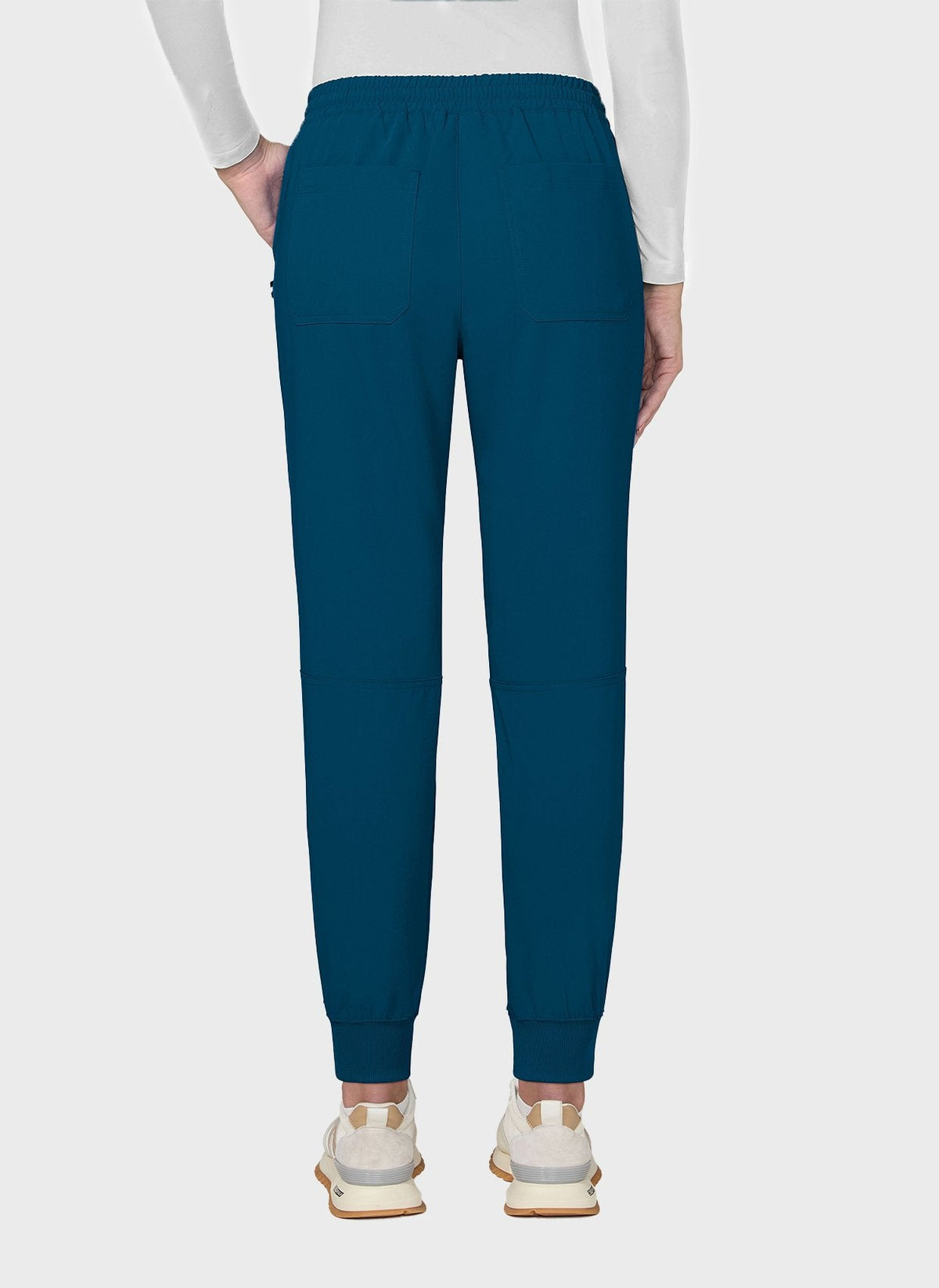 Pantalon médical femme Koi Next Gen Bonnes ondes bleu Caraïbes dos