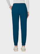 Pantalon médical femme Koi Next Gen Bonnes ondes bleu Caraïbes dos