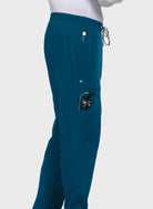 Pantalon médical homme Koi Next Gen De jour comme de nuit bleu Caraïbes gros plan