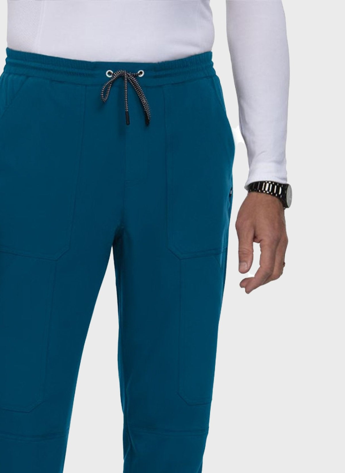 Pantalon médical homme Koi Next Gen De jour comme de nuit bleu Caraïbes gros plan 2