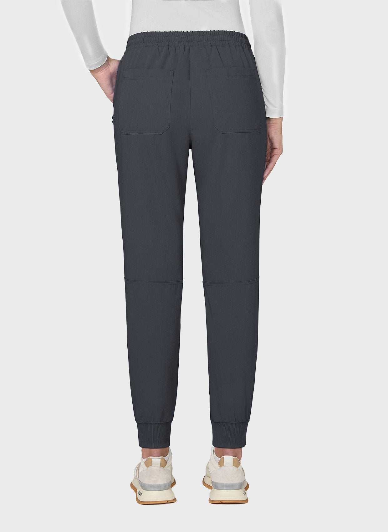 Pantalon médical femme Koi Next Gen Bonnes ondes anthracite dos