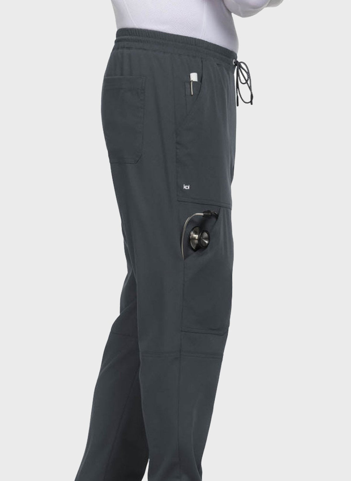 Pantalon médical homme Koi Next Gen De jour comme de nuit anthracite gros plan