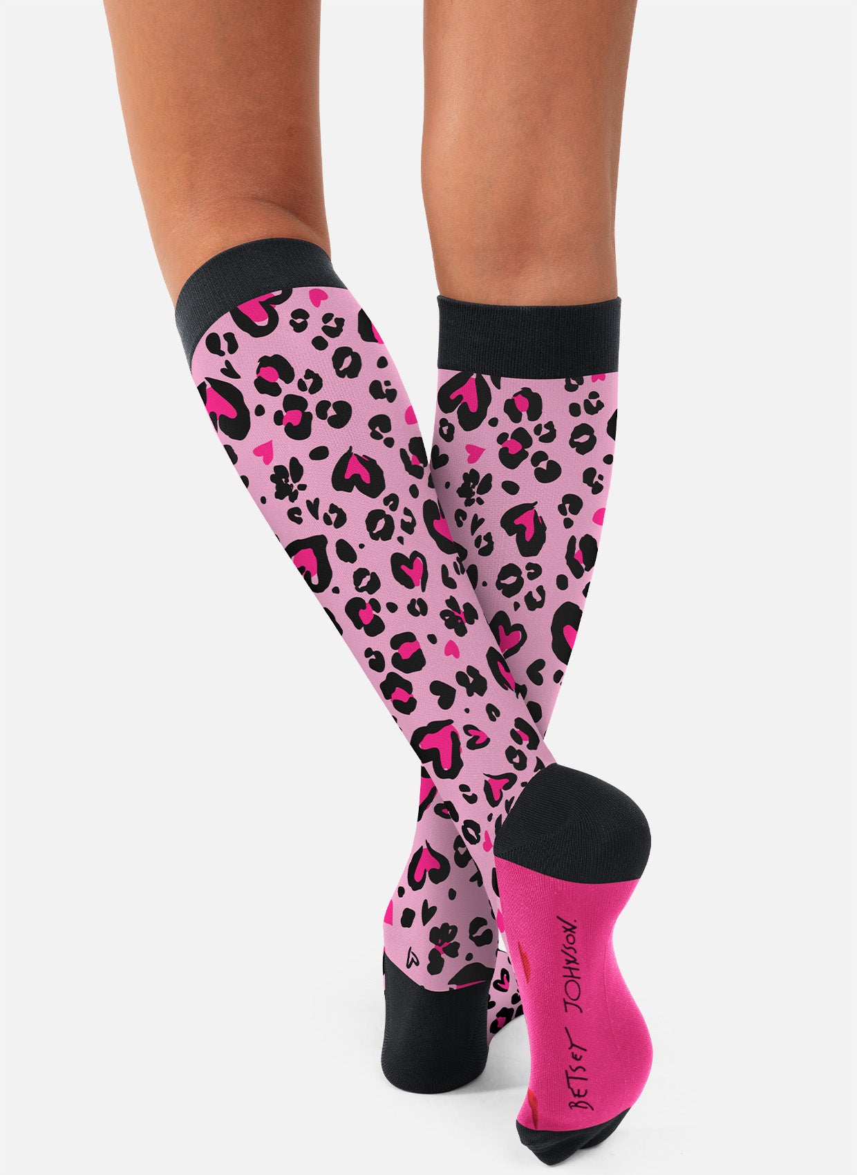 chaussettes de compression Betsey Johnson Amour de Tigre- taches