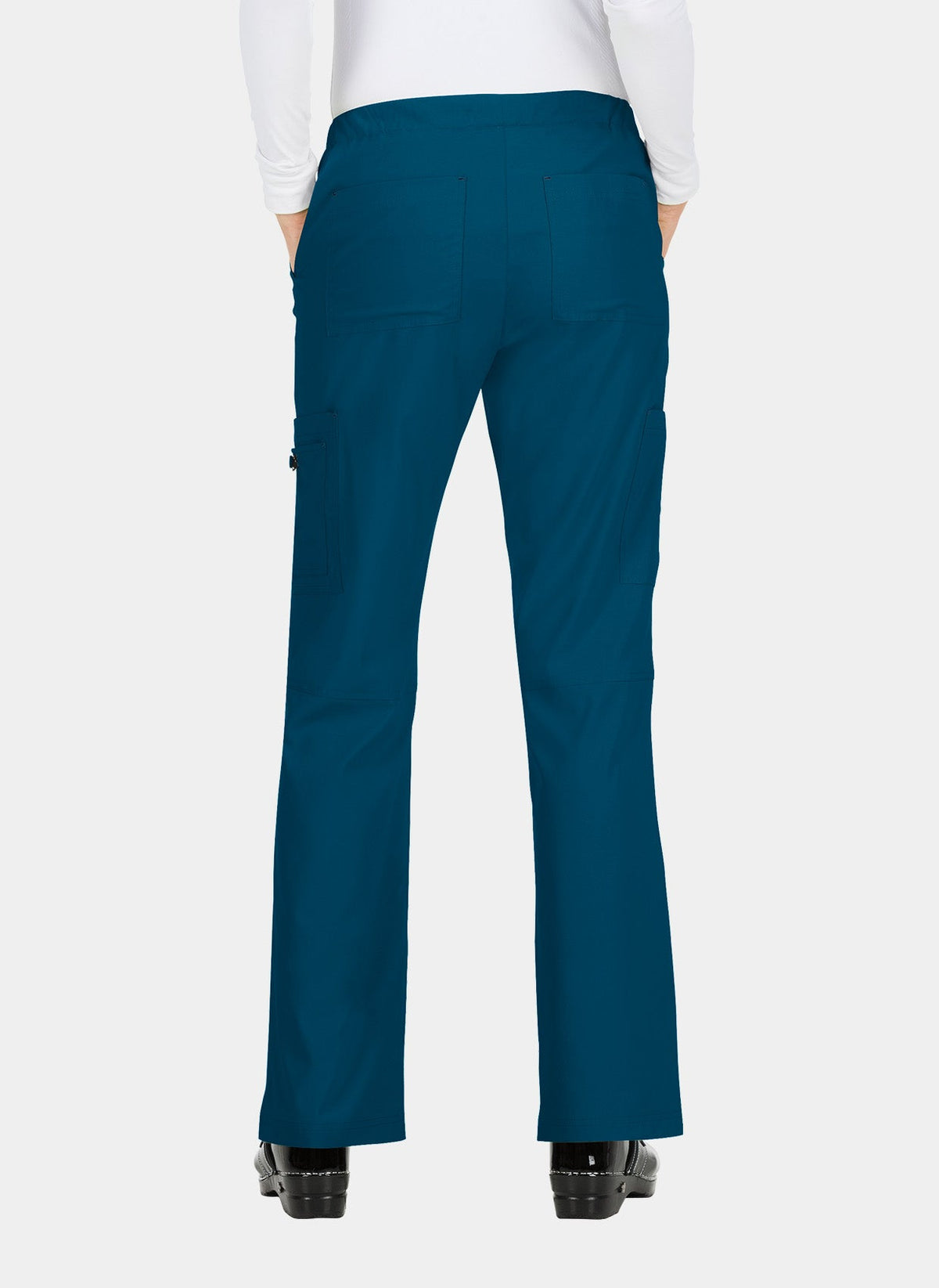 Pantalon médical femme Koi Basics Holly - Bleu Caraïbes, dos