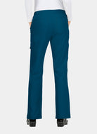 Pantalon médical femme Koi Basics Holly - Bleu Caraïbes, dos