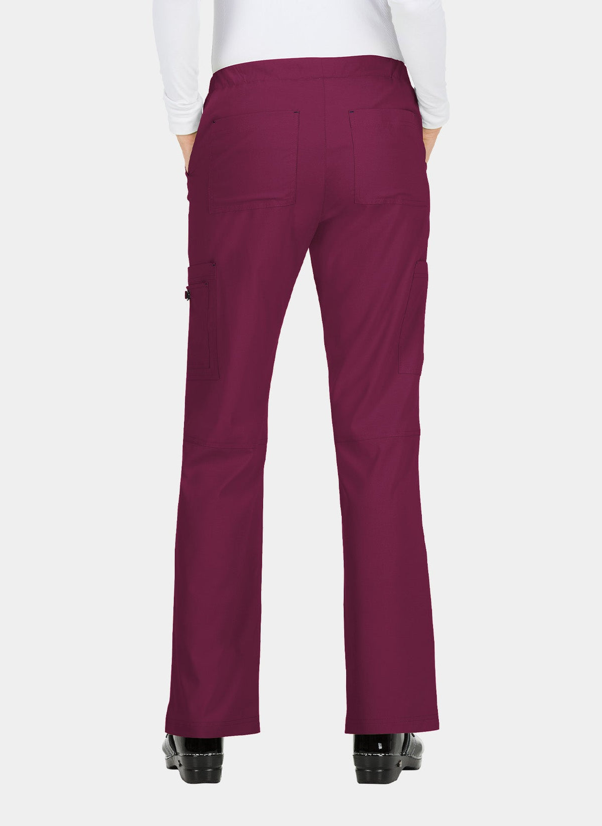 Pantalon médical femme Koi Basics Holly - Bordeaux, dos