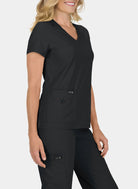 Blouse médicale femme Koi Basics Becca - Noir, dos