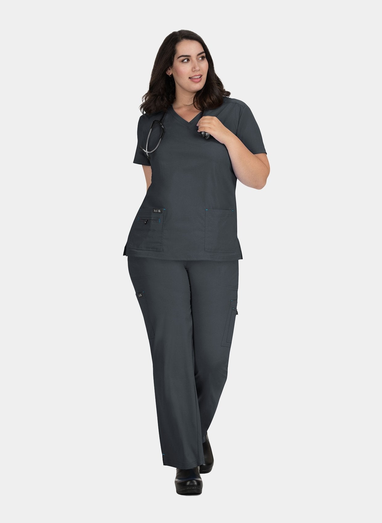 Ensemble médical femme Koi Basics Becca + Holly - Anthracite