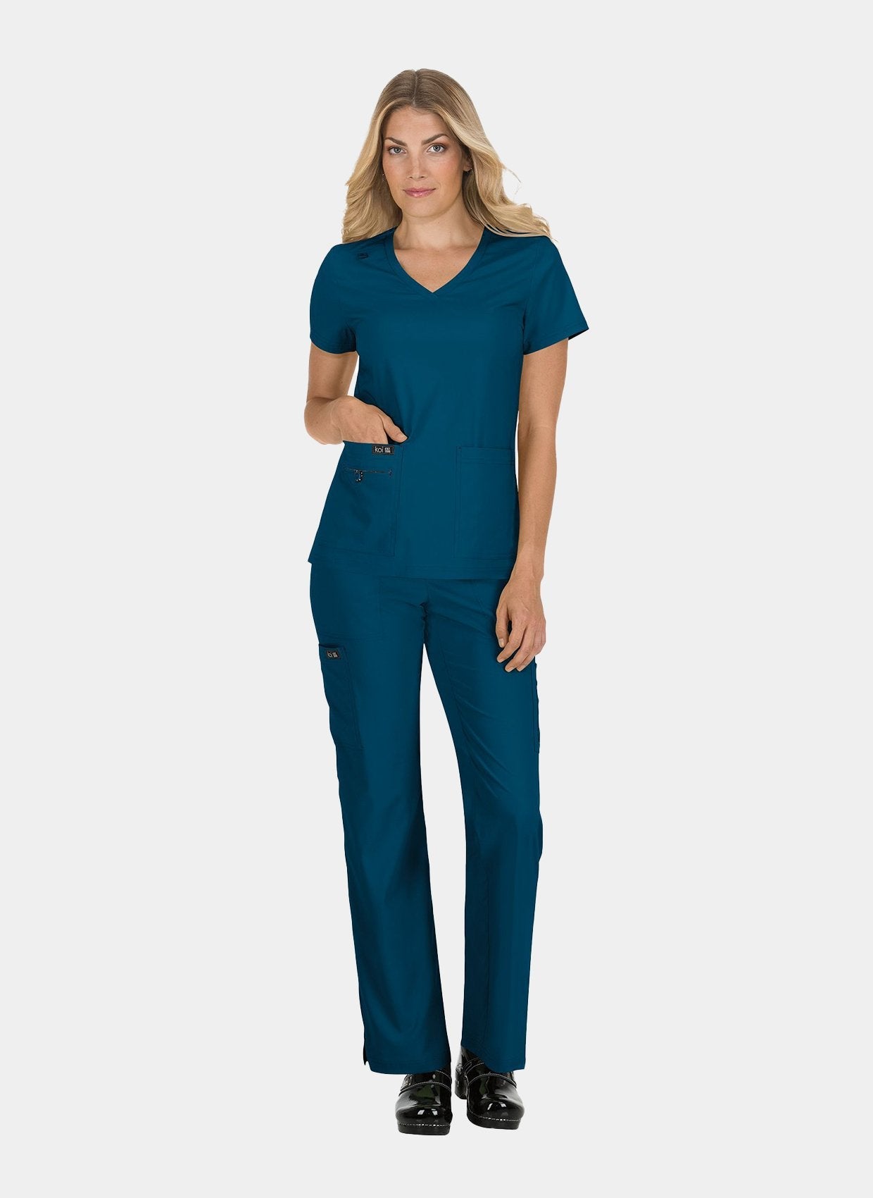 Ensemble médical femme Koi Basics Becca + Holly - Bleu Caraïbes