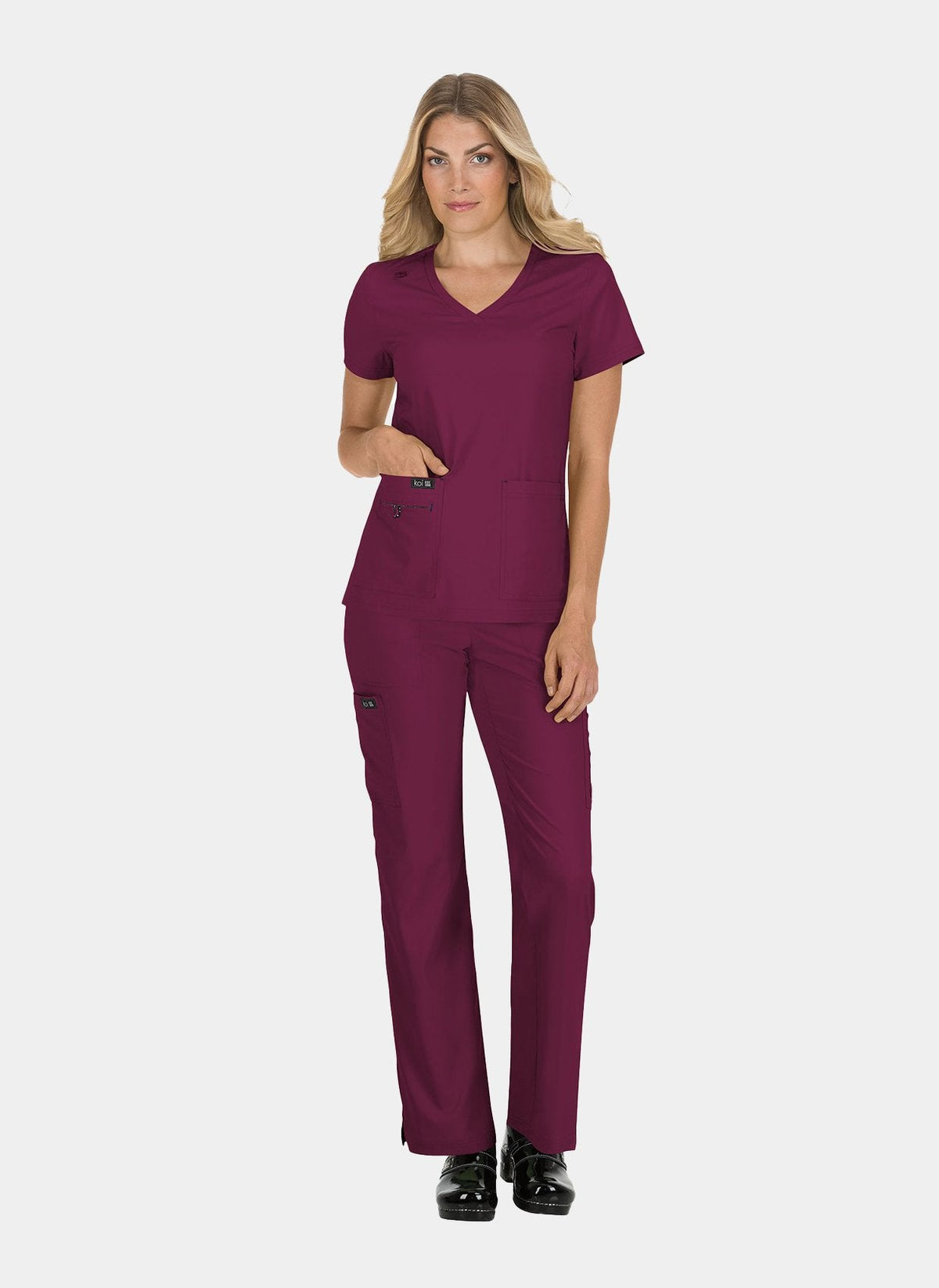 Ensemble médical femme Koi Basics Becca + Holly - Bordeaux