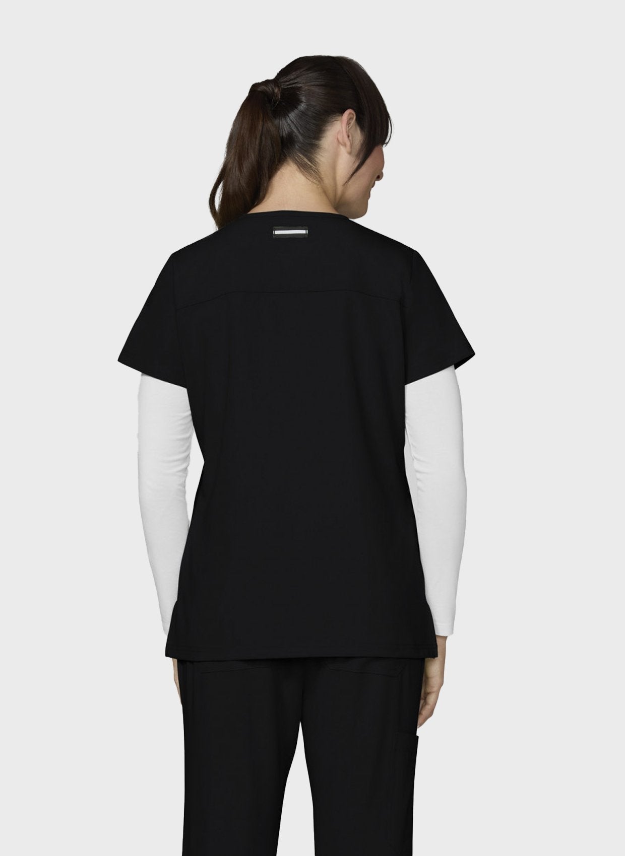 Blouse médicale femme Koi Next Gen Agitation et passion noir dos