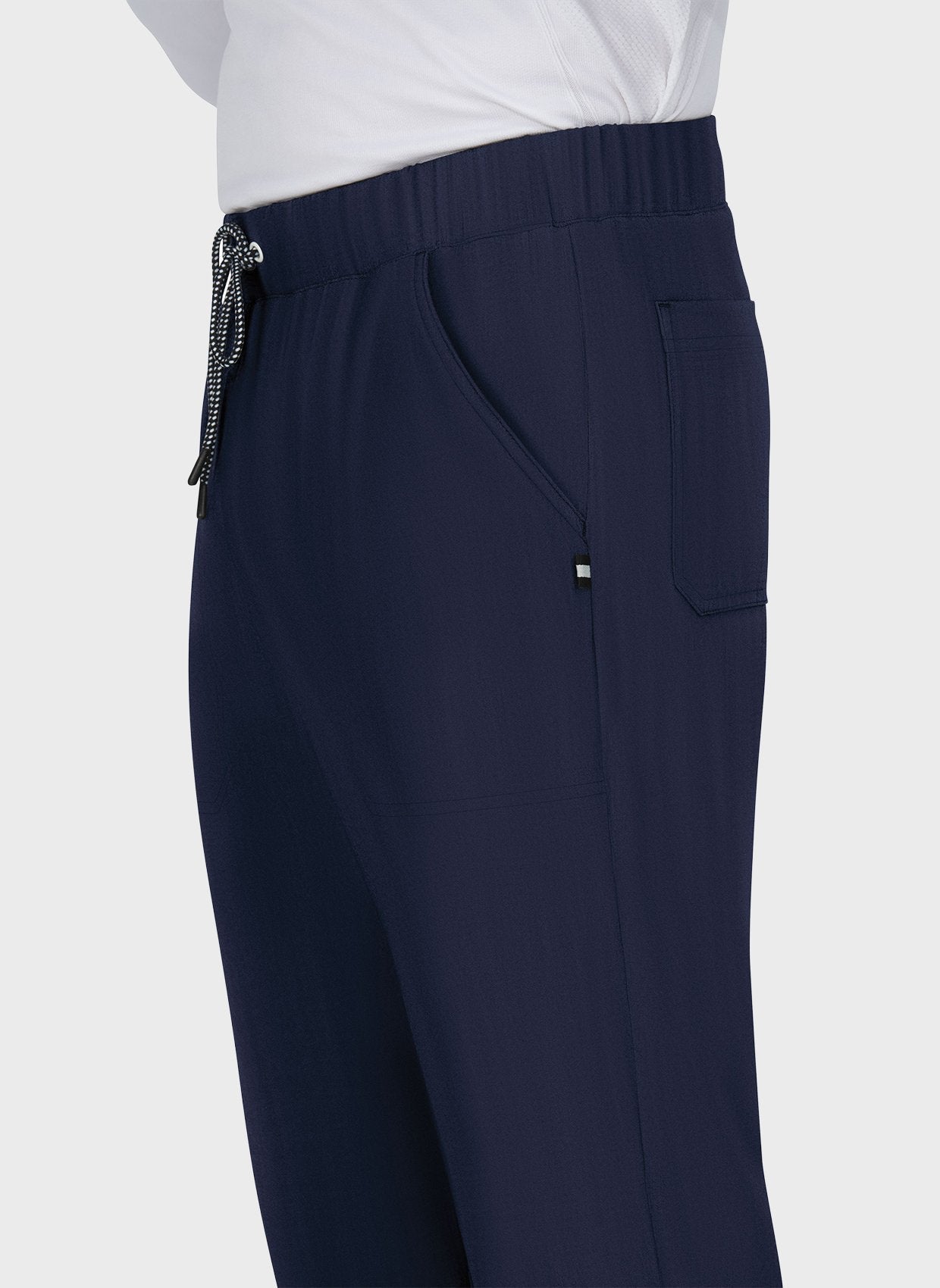 Pantalon médical homme Koi Next Gen Agissez bleu marine gros plan 2