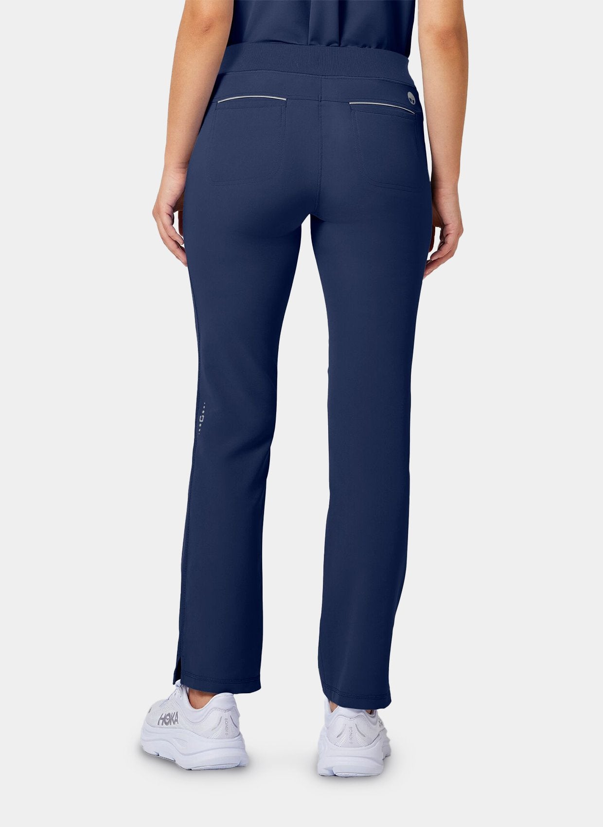 pantalon médical femme Nisha bleu marine de dos