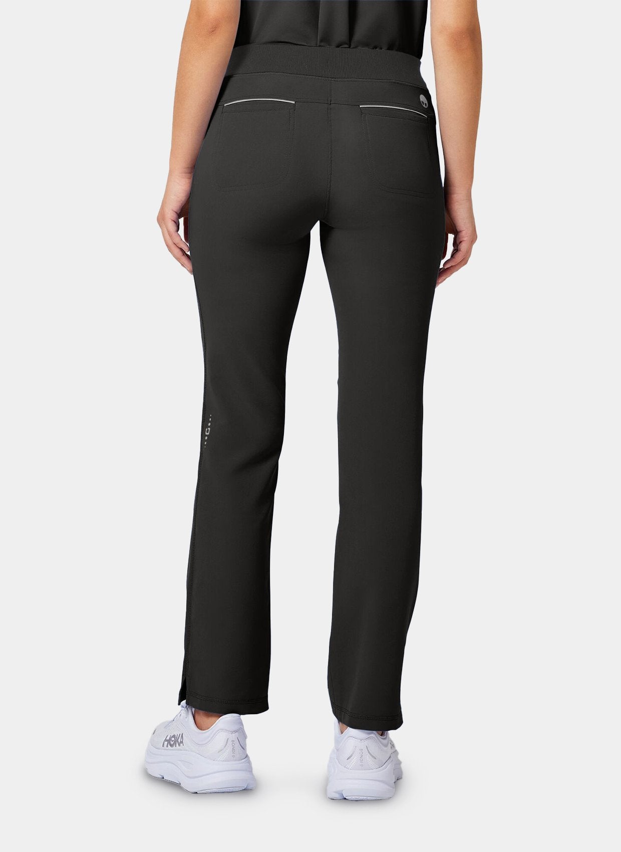 pantalon médical femme Nisha noir de dos