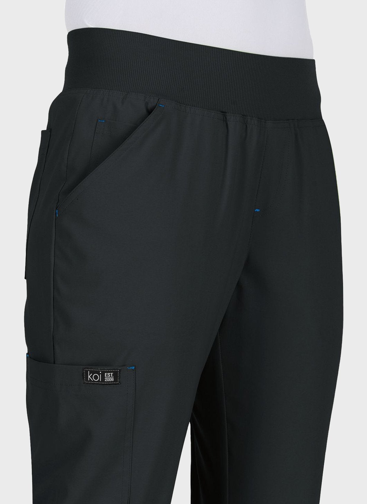 Pantalon médical femme Koi Basics Laurie Poche - Noir