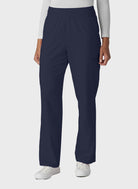 Pantalon médical femme Koi Cureology Saylor jambe large - Bleu marine, vue de face