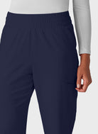 Pantalon médical femme Koi Cureology Saylor jambe large - Bleu marine, vue 2