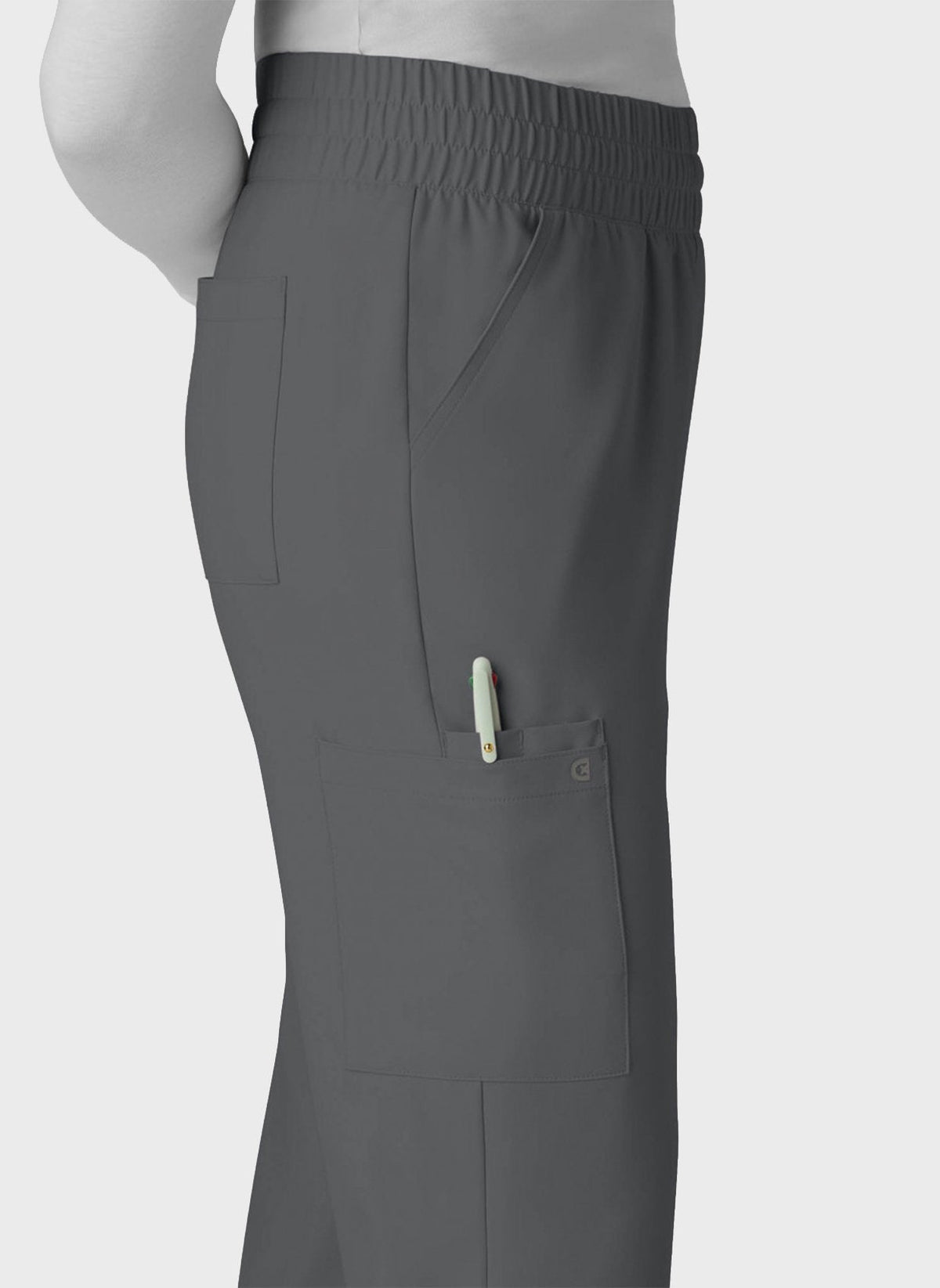 Pantalon médical femme Koi Cureology Saylor jambe large - Étain, vue 3