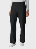Pantalon médical femme Koi Cureology Saylor jambe large - Noir, vue de face