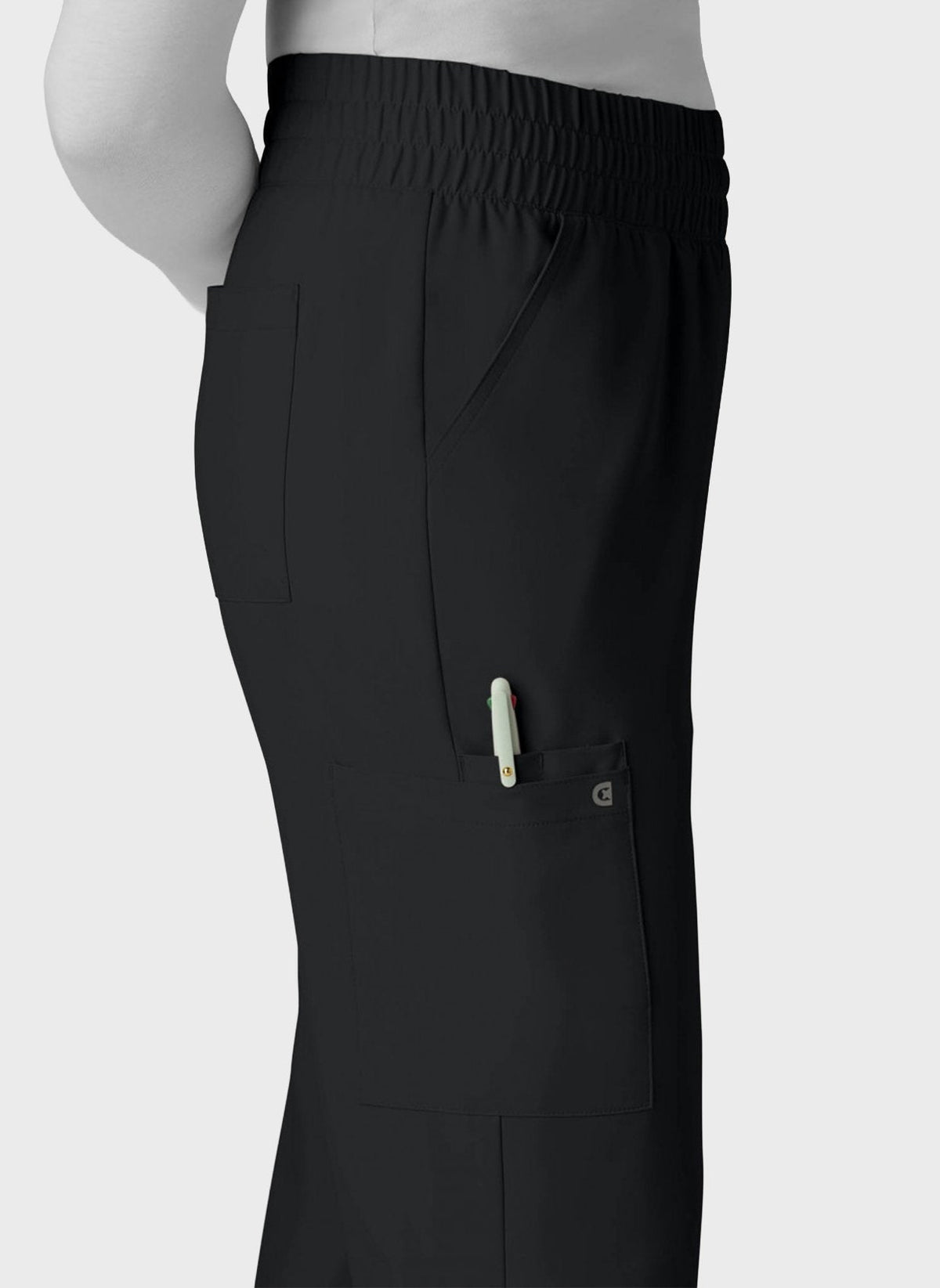 Pantalon médical femme Koi Cureology Saylor jambe large - Noir, vue 3
