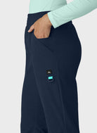 Pantalon médical femme Koi Solis Rory - Bleu marine, vue 3