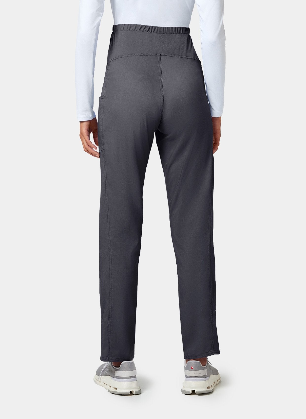 Pantalon médical femme maternité étain arrière