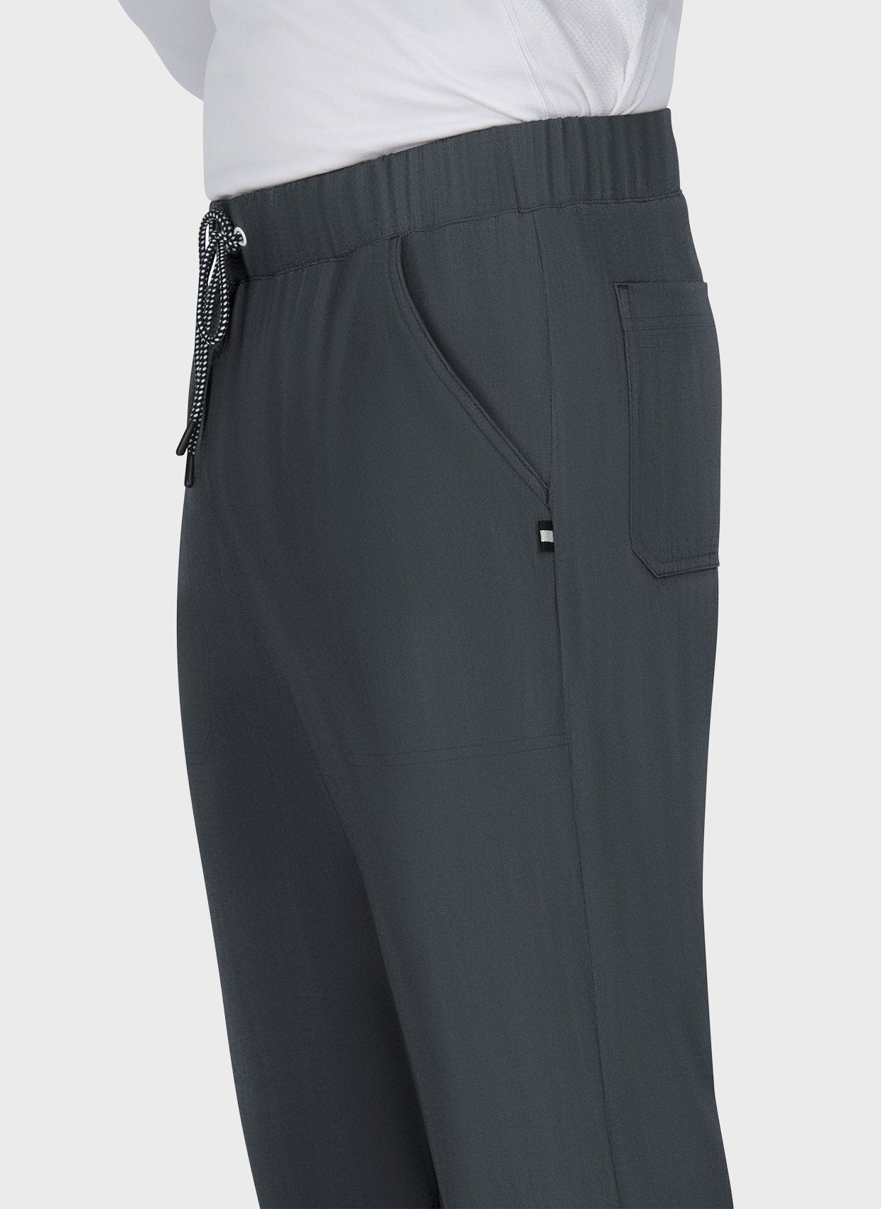 Pantalon médical homme Koi Next Gen Agissez anthracite gros plan 2