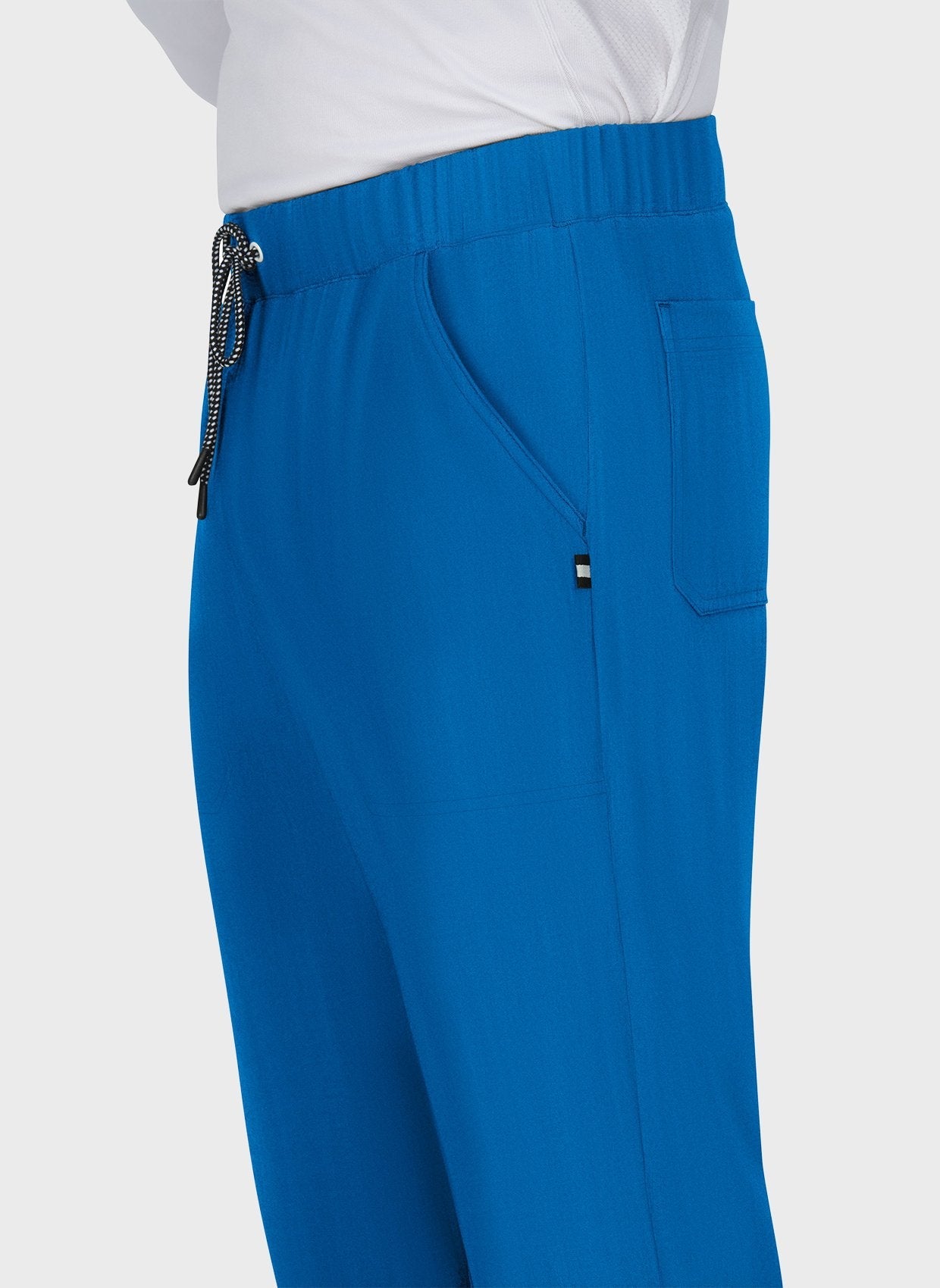 Pantalon médical homme Koi Next Gen Agissez bleu roi gros plan 2