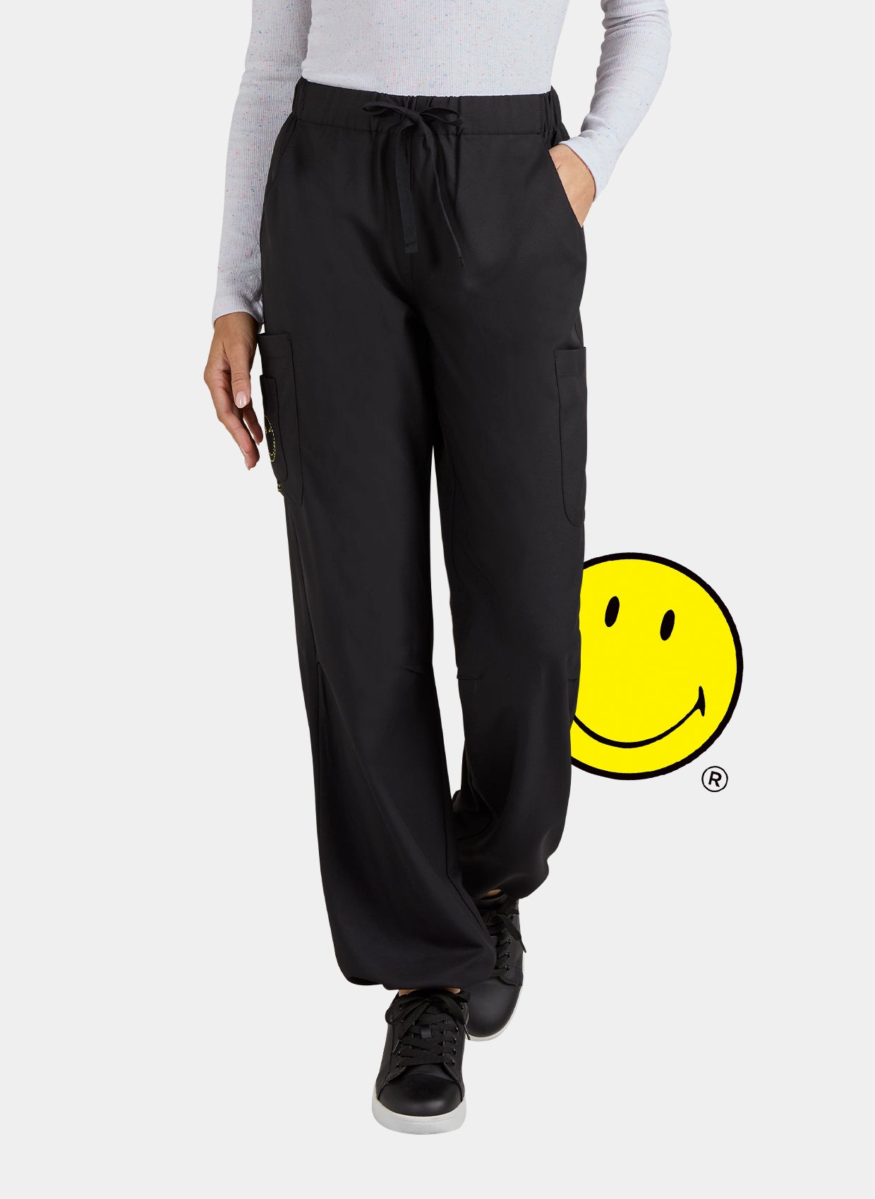 Pantalon Médicale Koi Smiley Monde En Liesse - Noir