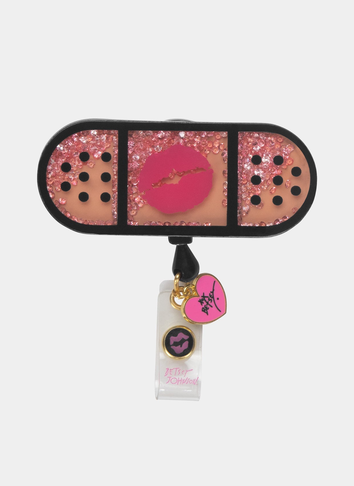 Porte-badge à enrouleur Koi - Pansement Betsey, motif pansement coloré