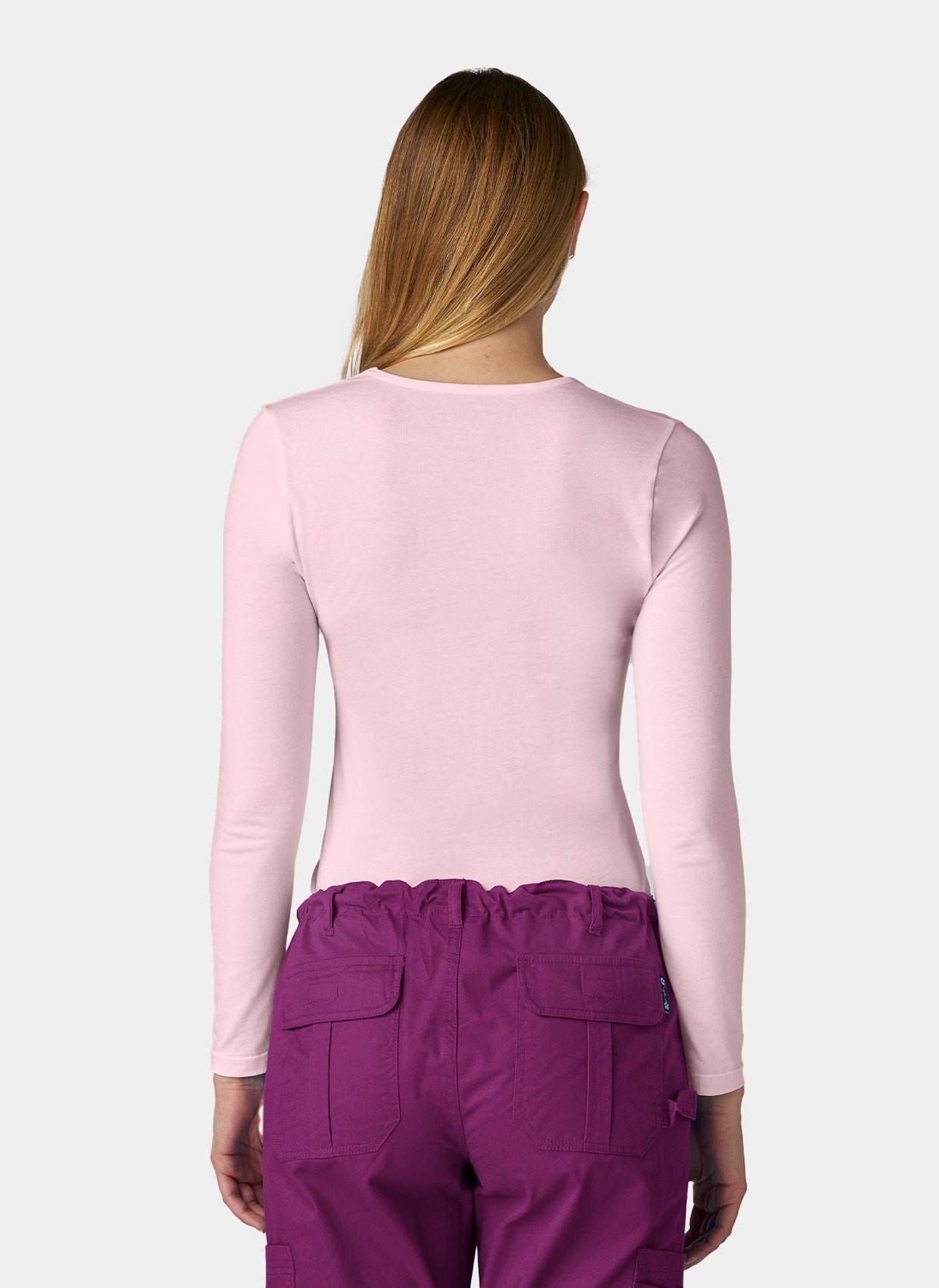 T-shirt médical femme rose devant