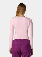 T-shirt médical femme rose devant