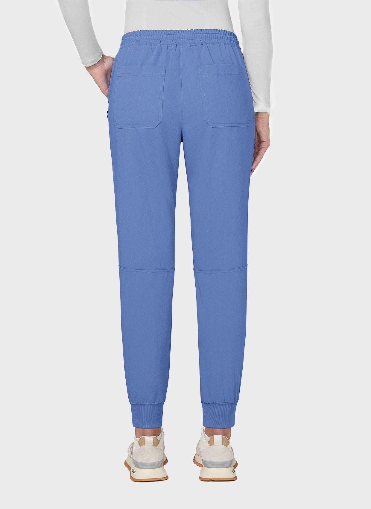 Pantalon médical femme Koi Next Gen Bonnes ondes bleu ciel dos